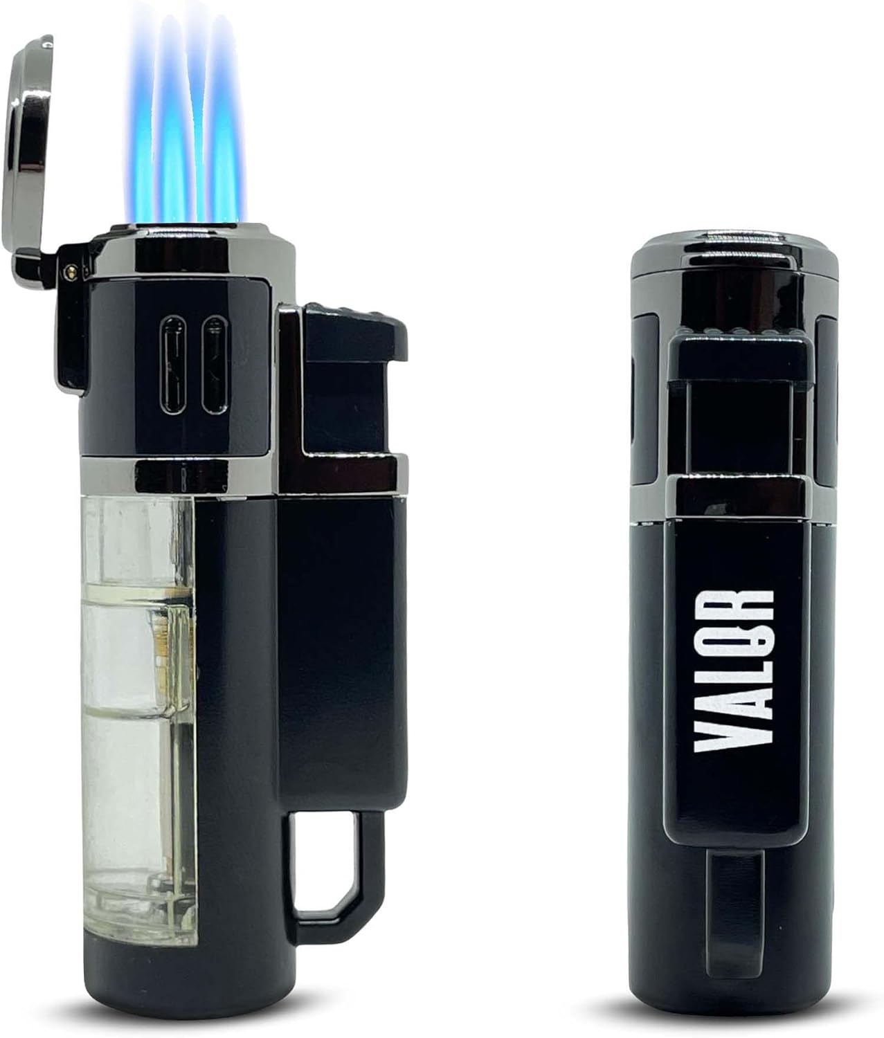 VALOR Quad-Jet Torch Lighter | Massive 4-Flame Power | Built for the Bold