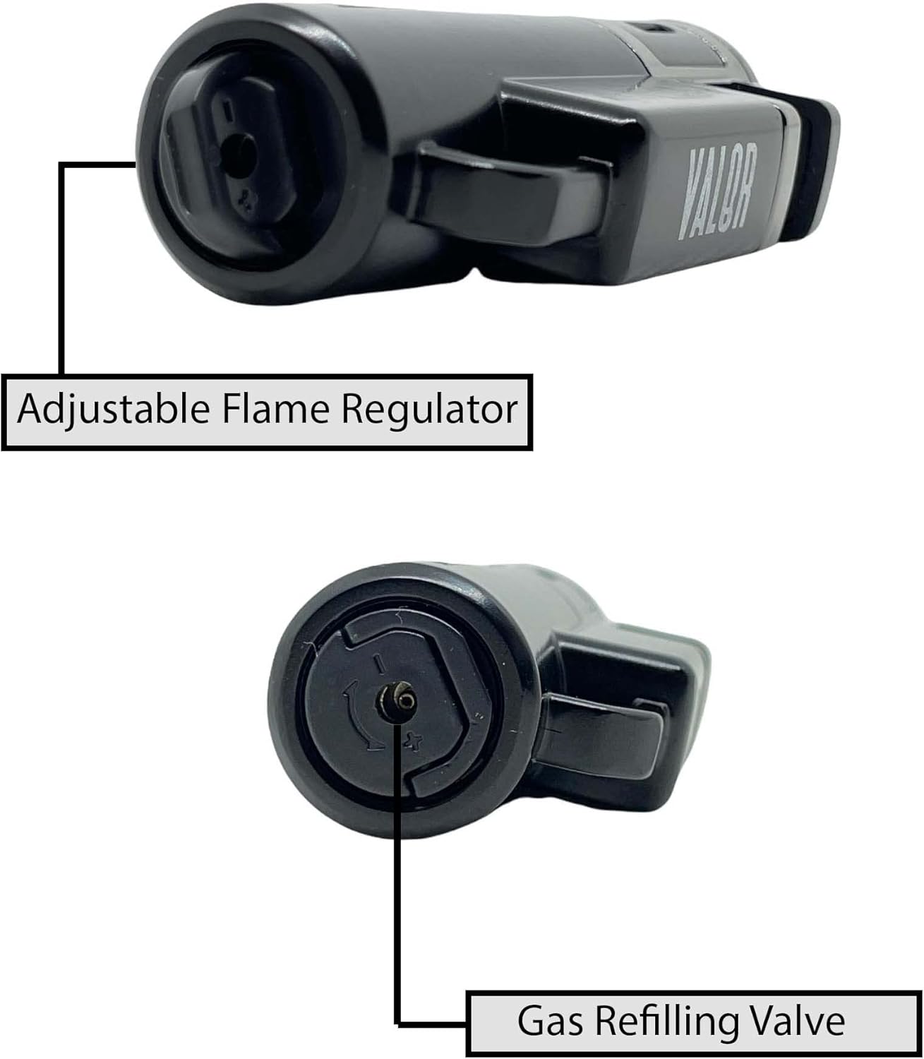 VALOR Quad-Jet Torch Lighter | Massive 4-Flame Power | Built for the Bold