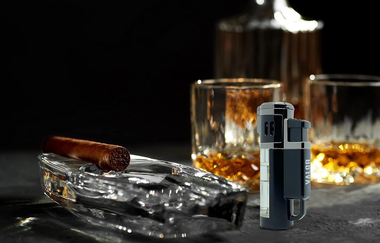 VALOR Quad-Jet Torch Lighter | Massive 4-Flame Power | Built for the Bold